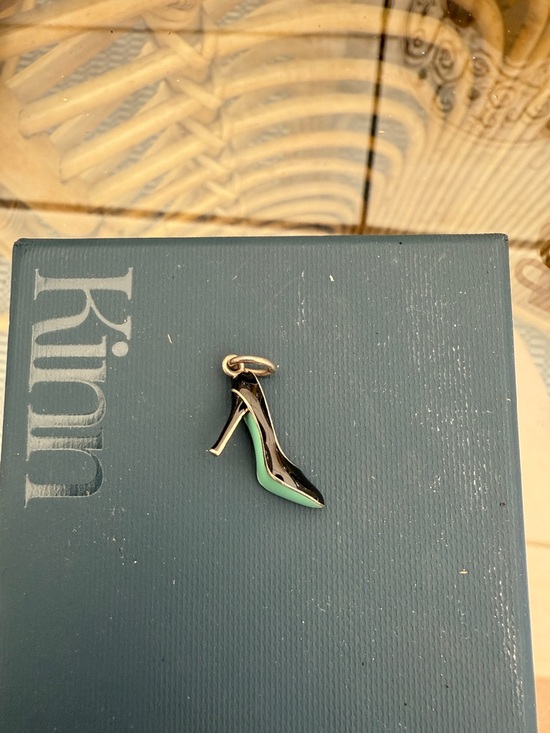 Tiffany & Co. Black and Mint High Heel Charm Pendant
